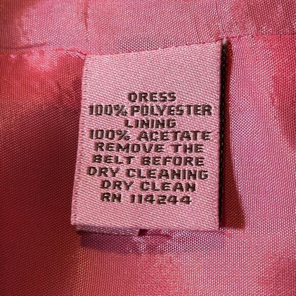 Nordstrom Eliza J NWT Ikat Print Sleeveless Dress 12 Pink Green Gold Fit & Flare - Picture 12 of 12